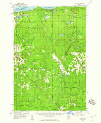 Skandia Michigan Historical topographic map, 1:62500 scale, 15 X 15 Minute, Year 1958