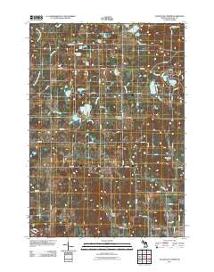 Slaybaugh Corner Michigan Historical topographic map, 1:24000 scale, 7.5 X 7.5 Minute, Year 2011