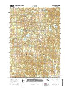 Slaybaugh Corner Michigan Historical topographic map, 1:24000 scale, 7.5 X 7.5 Minute, Year 2014
