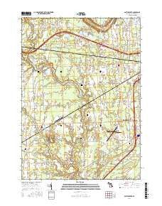 Smiths Creek Michigan Current topographic map, 1:24000 scale, 7.5 X 7.5 Minute, Year 2017