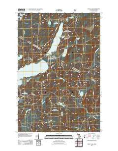 Smoky Lake Michigan Historical topographic map, 1:24000 scale, 7.5 X 7.5 Minute, Year 2011