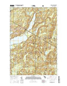 Smoky Lake Michigan Historical topographic map, 1:24000 scale, 7.5 X 7.5 Minute, Year 2014