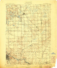 South Lyon Michigan Historical topographic map, 1:62500 scale, 15 X 15 Minute, Year 1906