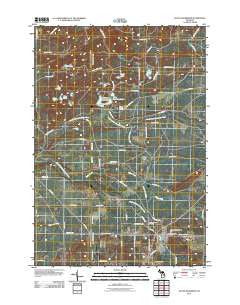 South Boardman Michigan Historical topographic map, 1:24000 scale, 7.5 X 7.5 Minute, Year 2011