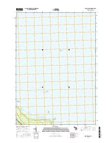 South Point Michigan Current topographic map, 1:24000 scale, 7.5 X 7.5 Minute, Year 2016