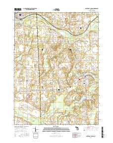 Southeast Albion Michigan Current topographic map, 1:24000 scale, 7.5 X 7.5 Minute, Year 2017