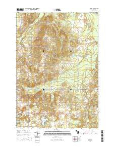 Sparr Michigan Historical topographic map, 1:24000 scale, 7.5 X 7.5 Minute, Year 2014
