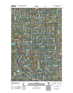 Sparrow Rapids Michigan Historical topographic map, 1:24000 scale, 7.5 X 7.5 Minute, Year 2011
