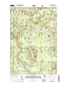 Sparrow Rapids Michigan Historical topographic map, 1:24000 scale, 7.5 X 7.5 Minute, Year 2014