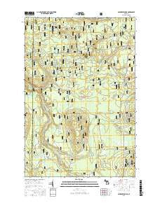 Sparrow Rapids Michigan Current topographic map, 1:24000 scale, 7.5 X 7.5 Minute, Year 2016