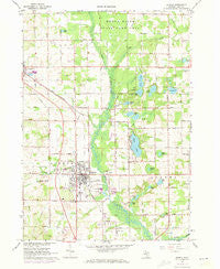 Sparta Michigan Historical topographic map, 1:24000 scale, 7.5 X 7.5 Minute, Year 1967
