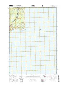 Spencer Lake Michigan Current topographic map, 1:24000 scale, 7.5 X 7.5 Minute, Year 2016