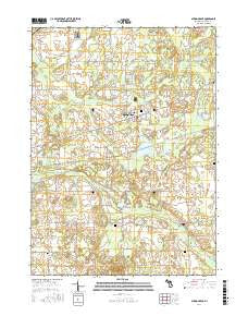Spring Arbor Michigan Current topographic map, 1:24000 scale, 7.5 X 7.5 Minute, Year 2017