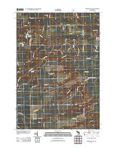 Sprinkler Lake Michigan Historical topographic map, 1:24000 scale, 7.5 X 7.5 Minute, Year 2012