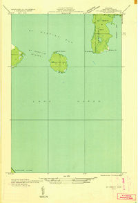 St Ignace NE Michigan Historical topographic map, 1:31680 scale, 7.5 X 7.5 Minute, Year 1932