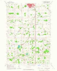 St. Johns South Michigan Historical topographic map, 1:24000 scale, 7.5 X 7.5 Minute, Year 1965
