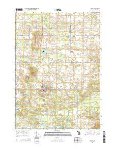 Stanton Michigan Historical topographic map, 1:24000 scale, 7.5 X 7.5 Minute, Year 2014
