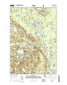 Steuben Michigan Historical topographic map, 1:24000 scale, 7.5 X 7.5 Minute, Year 2014