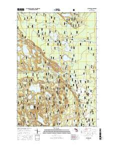 Steuben Michigan Current topographic map, 1:24000 scale, 7.5 X 7.5 Minute, Year 2017