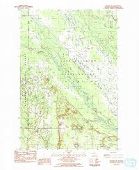 Steuben NE Michigan Historical topographic map, 1:25000 scale, 7.5 X 7.5 Minute, Year 1983