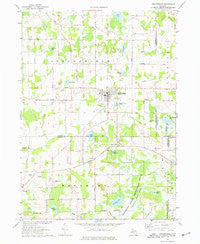 Stockbridge Michigan Historical topographic map, 1:24000 scale, 7.5 X 7.5 Minute, Year 1973