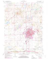 Sturgis Michigan Historical topographic map, 1:24000 scale, 7.5 X 7.5 Minute, Year 1961