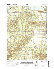 Sullivan Michigan Current topographic map, 1:24000 scale, 7.5 X 7.5 Minute, Year 2017