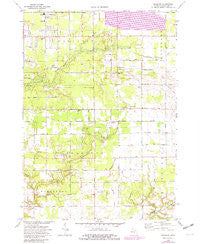 Sullivan Michigan Historical topographic map, 1:24000 scale, 7.5 X 7.5 Minute, Year 1972