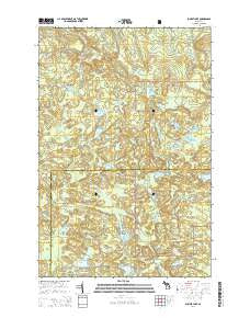 Summit Lake Michigan Historical topographic map, 1:24000 scale, 7.5 X 7.5 Minute, Year 2014