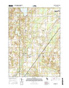 Sumnerville Michigan Current topographic map, 1:24000 scale, 7.5 X 7.5 Minute, Year 2017