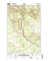Sunken Lake Michigan Historical topographic map, 1:24000 scale, 7.5 X 7.5 Minute, Year 2014