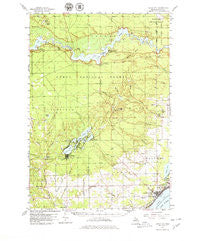 Tawas City Michigan Historical topographic map, 1:62500 scale, 15 X 15 Minute, Year 1959