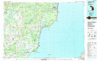 Tawas City Michigan Historical topographic map, 1:100000 scale, 30 X 60 Minute, Year 1984
