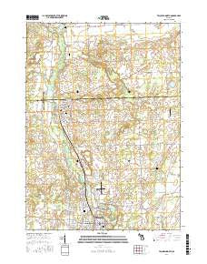Tecumseh North Michigan Current topographic map, 1:24000 scale, 7.5 X 7.5 Minute, Year 2017