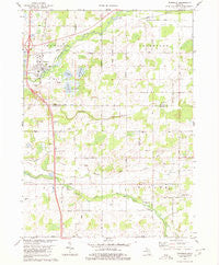 Tekonsha Michigan Historical topographic map, 1:24000 scale, 7.5 X 7.5 Minute, Year 1980