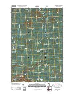 Thomaston Michigan Historical topographic map, 1:24000 scale, 7.5 X 7.5 Minute, Year 2011