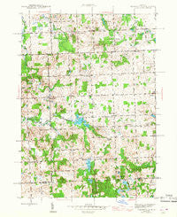 Thornville Michigan Historical topographic map, 1:24000 scale, 7.5 X 7.5 Minute, Year 1945