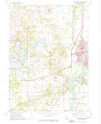 Three Rivers West Michigan Historical topographic map, 1:24000 scale, 7.5 X 7.5 Minute, Year 1972