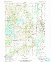 Three Rivers West Michigan Historical topographic map, 1:24000 scale, 7.5 X 7.5 Minute, Year 1972