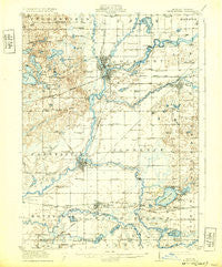 Three Rivers Michigan Historical topographic map, 1:62500 scale, 15 X 15 Minute, Year 1916