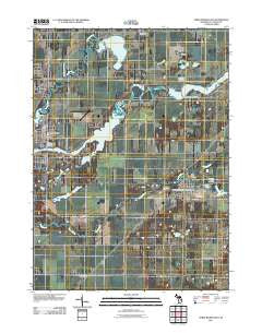 Three Rivers East Michigan Historical topographic map, 1:24000 scale, 7.5 X 7.5 Minute, Year 2011