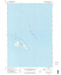 Thunder Bay Island Michigan Historical topographic map, 1:24000 scale, 7.5 X 7.5 Minute, Year 1971