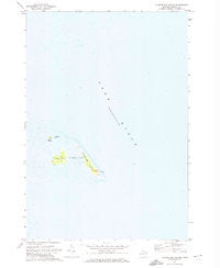 Thunder Bay Island Michigan Historical topographic map, 1:24000 scale, 7.5 X 7.5 Minute, Year 1971