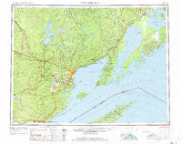 Thunder Bay Michigan Historical topographic map, 1:250000 scale, 1 X 2 Degree, Year 1959