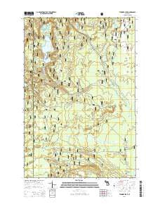 Thunder Lake Michigan Historical topographic map, 1:24000 scale, 7.5 X 7.5 Minute, Year 2014