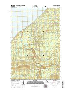 Tiebel Creek Michigan Historical topographic map, 1:24000 scale, 7.5 X 7.5 Minute, Year 2014