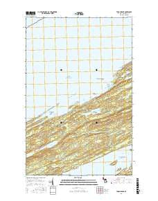 Todd Harbor Michigan Current topographic map, 1:24000 scale, 7.5 X 7.5 Minute, Year 2017