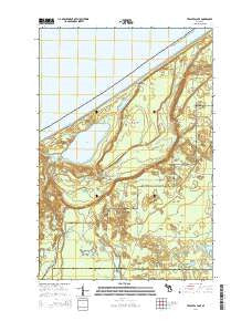 Trappers Lake Michigan Historical topographic map, 1:24000 scale, 7.5 X 7.5 Minute, Year 2014