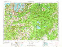 Traverse City Michigan Historical topographic map, 1:250000 scale, 1 X 2 Degree, Year 1954
