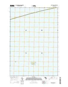 Trout Island Michigan Historical topographic map, 1:24000 scale, 7.5 X 7.5 Minute, Year 2014
